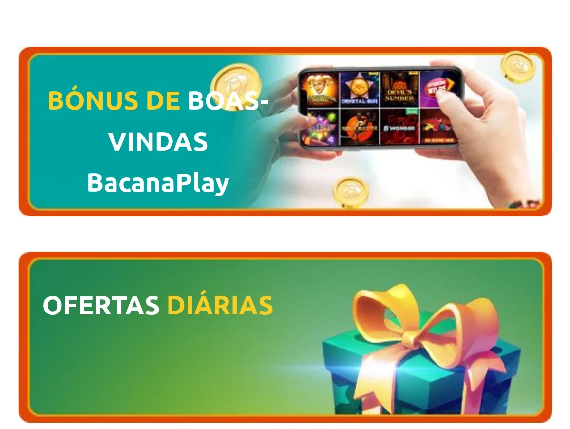 Página de promoções de um casino online no telemóvel, com cartões de bónus e ofertas