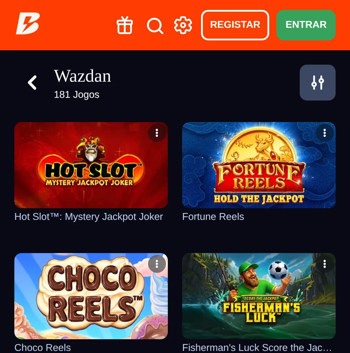 Casino Betano no telemóvel — slots e jackpots, licenciado pelo SRIJ