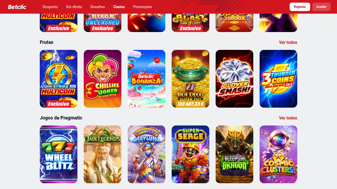 betclic casino ecrã 1