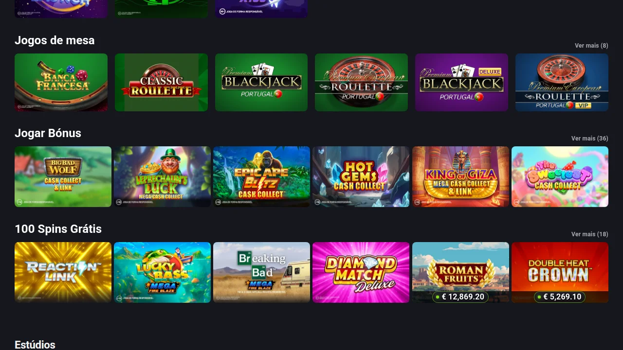 Jogos de mesa — banca francesa, roleta e blackjack — no PT Casino da Placard — licenciado pelo SRIJ