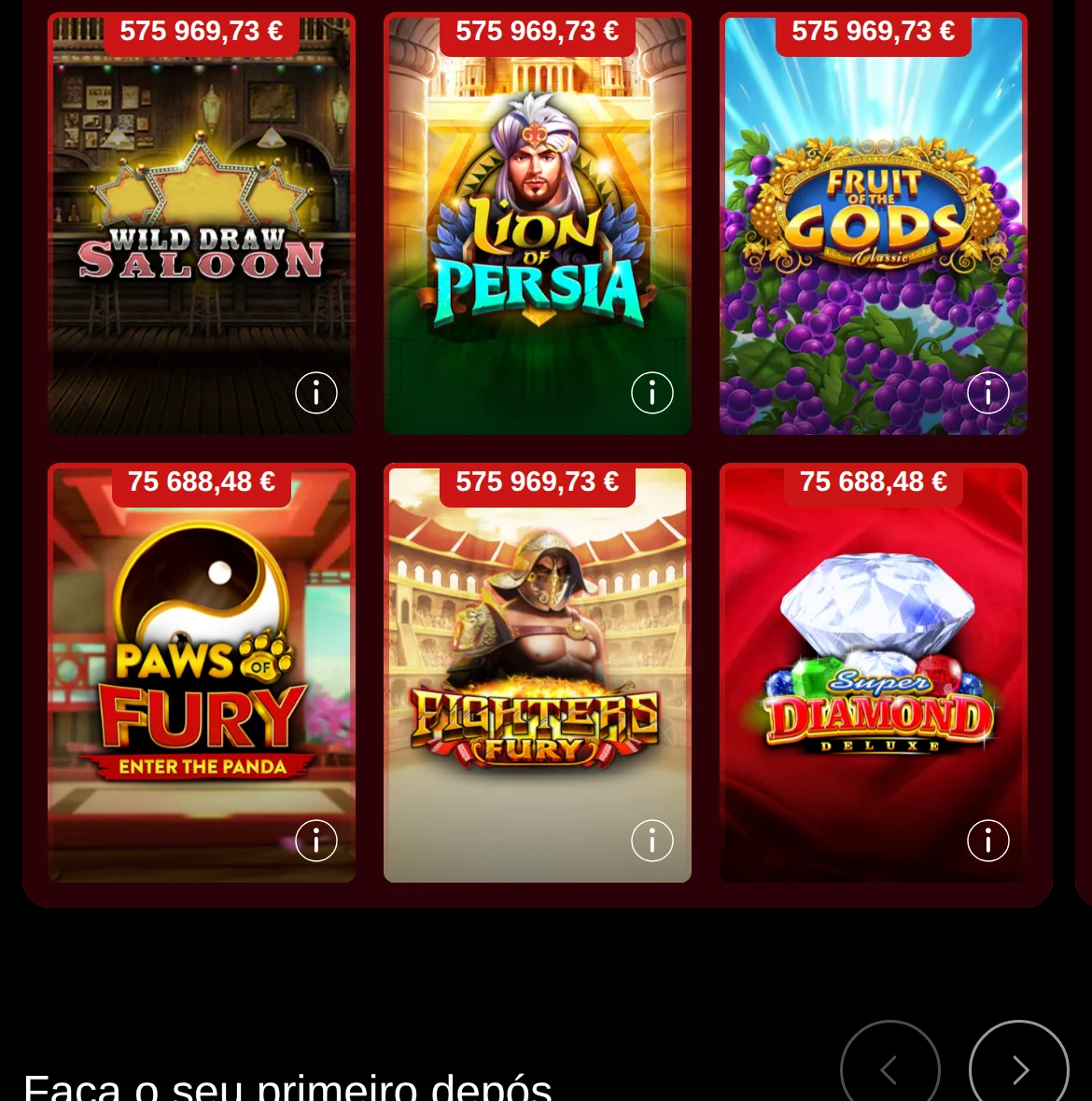 Jackpots na aplicação móvel do casino PokerStars — licenciado pelo SRIJ