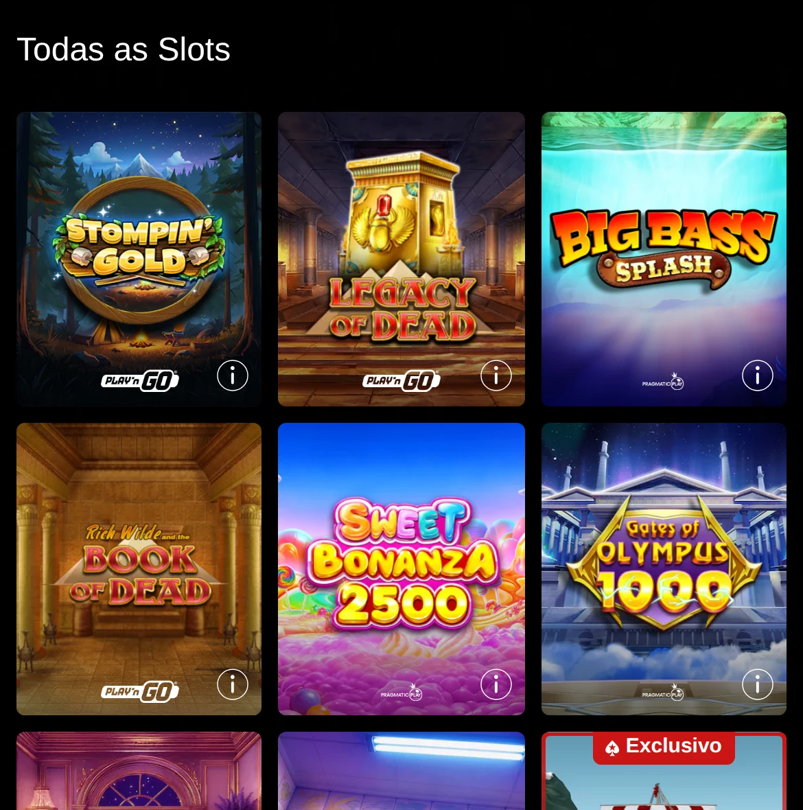 Todas as slots por fornecedor no casino PokerStars no telemóvel — licenciado pelo SRIJ