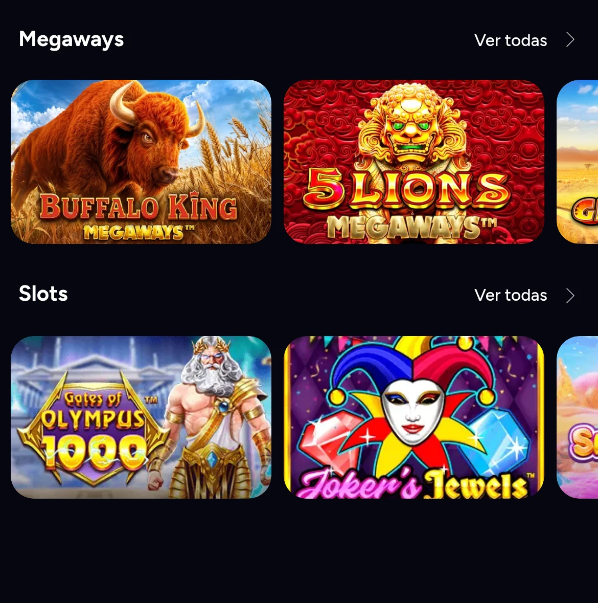 Retabet: secção Megaways com Buffalo King e 5 Lions Megaways